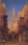 Felix Ziem Street in old caio oil painting on canvas